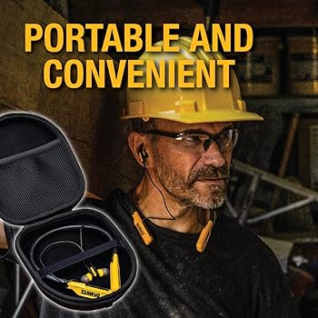 DEWALT イヤーマフ 防音 ラジオ付き オーディオプラグ付き 単三電池2本別 Amazon.com: Dewalt Bluetooth Neckband Headphones Protective